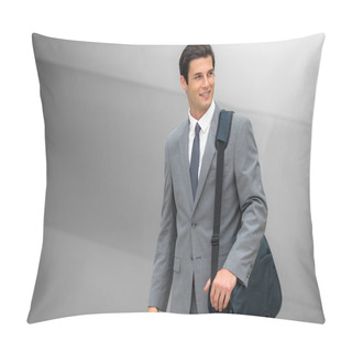Personality  Business Executive Young Adult Successful Smiling Corporate Working Man Handsome Pillow Covers