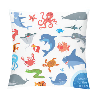 Personality  Underwater. Funny Cartoon Character Pillow Covers
