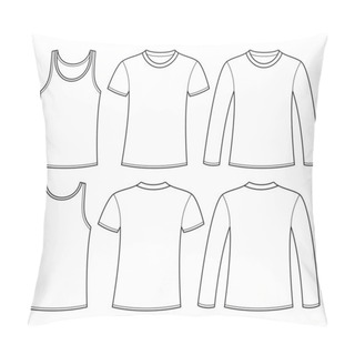 Personality  Singlet, T-shirt And Long-sleeved T-shirt Template Pillow Covers