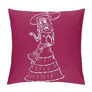 Personality  La Calavera Catrina. Mexican Tradition Pillow Covers