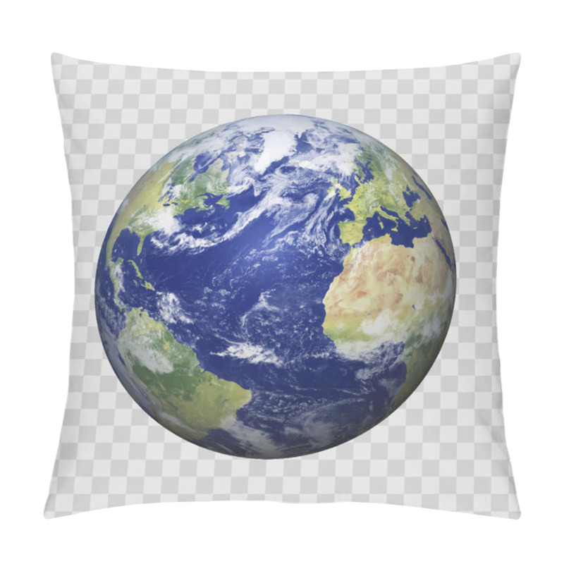 Personality  Realistic Earth with shadow on isolated background vector eps10. Elements of this vector furnished by NASA pillow covers