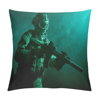 Personality  Soldier In The Smoke Pillow Covers