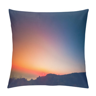 Personality  Majestic Sunset In The Mountains Landscape Pillow Covers
