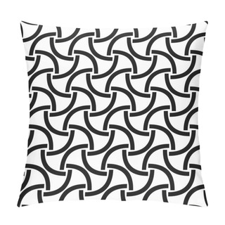 Personality  Monochrome Seamless Curved Shape Pattern Design Pillow Covers