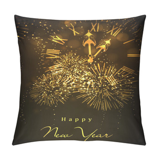 Personality  Greeting Card Or Gift Card For Happy New Year Celebration. EPS 1 Pillow Covers