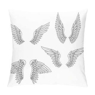 Personality  Wings Set Pillow Covers