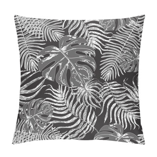 Personality  Seamless Pattern With Exotic Leafs Pillow Covers