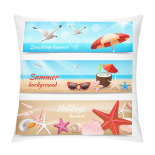 Personality  Summer Holidays Labels Pillow Covers