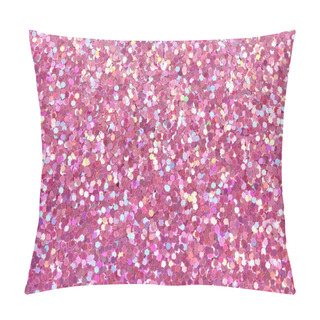 Personality  Pink Glitter Texture. Pillow Covers