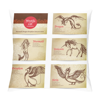Personality  Mythical Creatures Set Pillow Covers