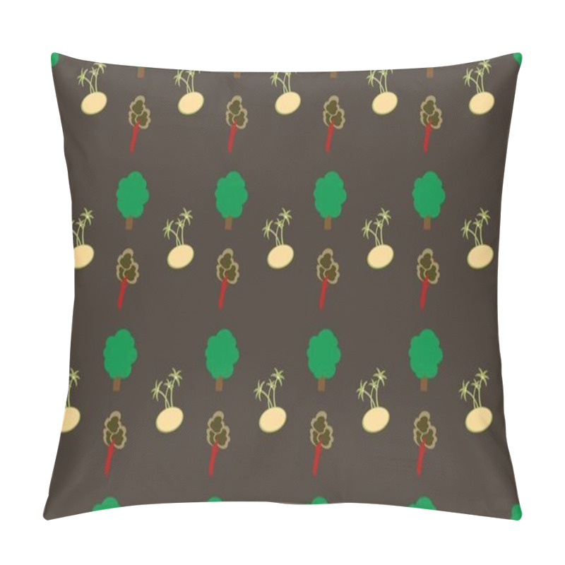 Personality  Colored Background With Different Accessories Pillow Covers