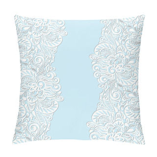 Personality  Seamless Abstract Curly Floral Pattern Pillow Covers