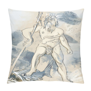 Personality  Poseidon Pillow Covers