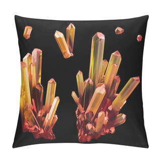 Personality  3d Render Crystal Illustration Pillow Covers
