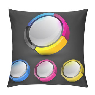 Personality  Abstract Colorful Background. Vector Illustration. Pillow Covers