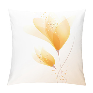 Personality  Vector Background With Flowers Pillow Covers