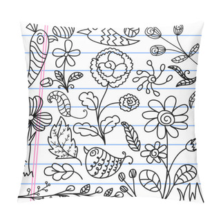 Personality  Hand Art Floral Designs Set Pillow Covers