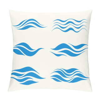 Personality  Set Vektor Waves Pillow Covers