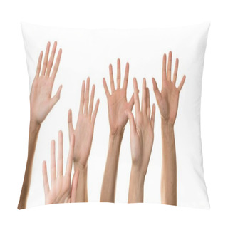 Personality  Raised Hands Palms Up Pillow Covers