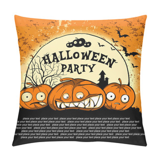 Personality  Cute Pumpkin Poster Pillow Covers