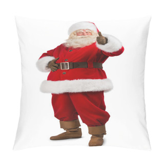 Personality  Santa Claus Standing On White Background Pillow Covers