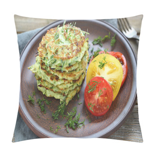 Personality  Zucchini Fritters With Dill Pillow Covers
