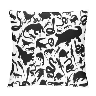 Personality  Reptiles Silhouettes Pillow Covers