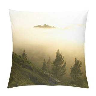 Personality  Susnset In The Foggy Mountains Pillow Covers