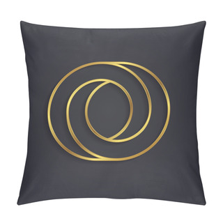 Personality  Graphic Gold Letter O Pillow Covers