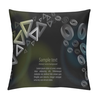 Personality  Abstract Geometric Background. Vector Illustration. Pillow Covers
