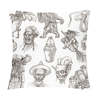 Personality  Halloween - An Hand Drawn Pack Pillow Covers