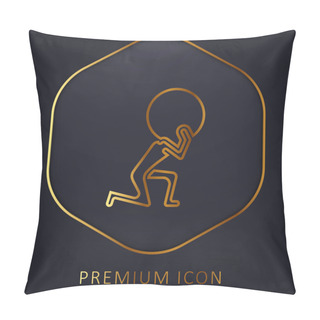 Personality  Atlas Golden Line Premium Logo Or Icon Pillow Covers