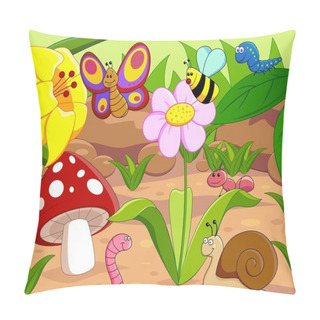 Personality  Funny Cartoon And Vector Scene. Pillow Covers
