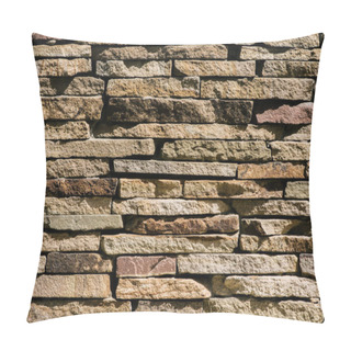 Personality  Full Frame Image Of Stone Wall Background  Pillow Covers