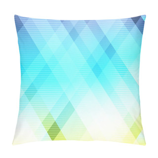 Personality  Blue Green Color Combination Abstract Technology Business Graphic Background Pillow Covers