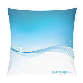 Personality  Aqua Background Pillow Covers