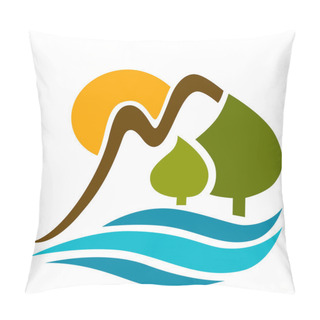 Personality  Sun And Mountains Pillow Covers