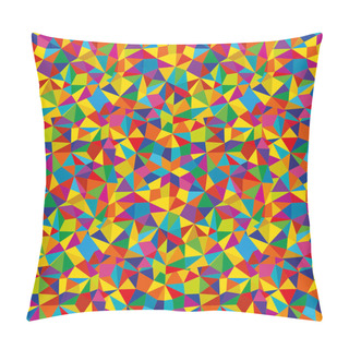 Personality  Abstract Seamless Pattern. Geometric Backdrop. Polygonal Crystal Texture. Triangular . Pillow Covers