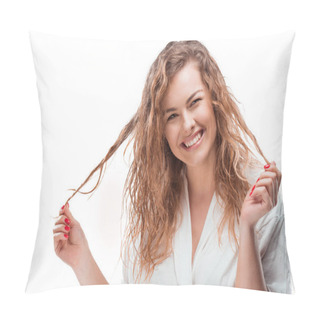 Personality  Elegant Blonde Woman Pillow Covers