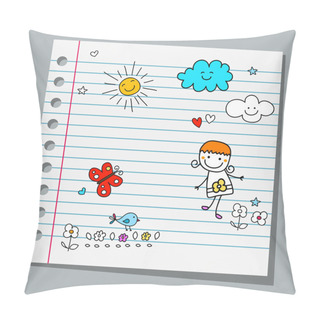 Personality  Notebook Paper Summer Pillow Covers