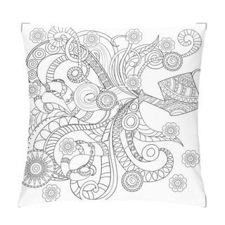 Personality  Watering Can With Flowers And Mandalas Pillow Covers