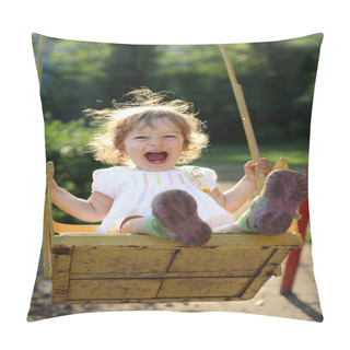Personality  Child On Swing Pillow Covers