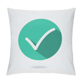 Personality  Vector Black Confirm Icons Set Pillow Covers