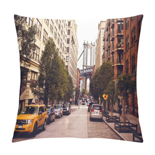 Personality  Manhattan Bridge From Washington Street Pillow Covers