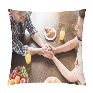Personality  Gay Couple Having Breakfast  Pillow Covers