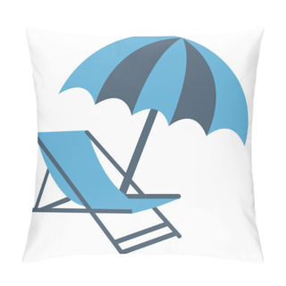 Personality  Sunbathe Vector Icon Editable  Pillow Covers