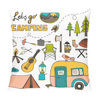 Personality  Camping Pattern Pillow Covers