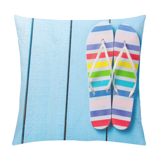 Personality  Colorful Flip Flops Shoe Pillow Covers