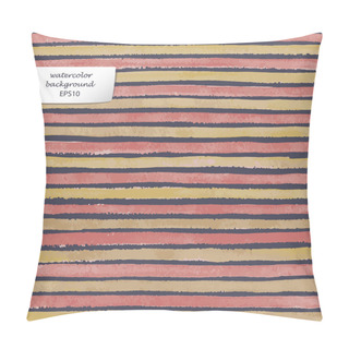 Personality  Watercolor Striped Background Pillow Covers