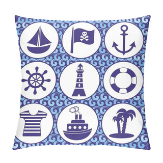 Personality  Pirates Icons Pillow Covers